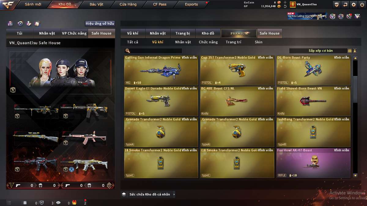 shop acc cf uy tin gia re